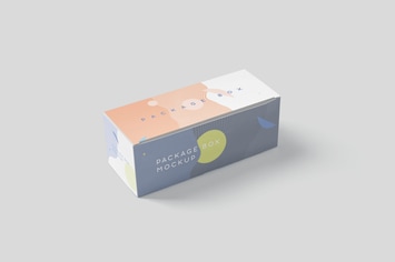 Package Box Mock-Up Set - Wide Rectangle