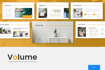 Volume - Creative Keynote Presentation Template