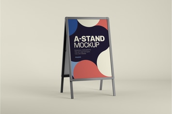 A-Stand Mockup | Advertising Board