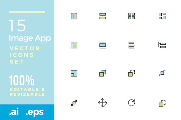 15 App interface vector icons