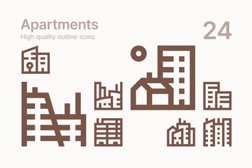 Apartment icons 