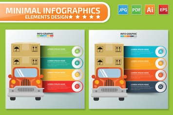 Truck Infographics design