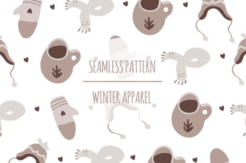 Winter Apparel – Seamless Pattern