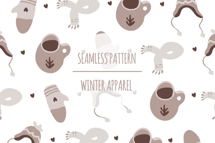 Winter Apparel – Seamless Pattern