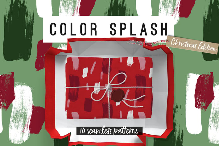 Color Splash Patterns - Christmas Edition