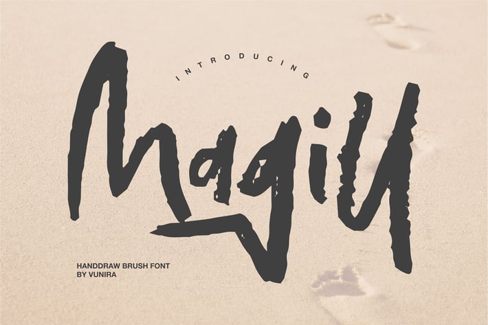 Magill | Handdraw Brush Font