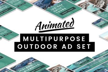 Animated Multipurpose Outdoor Ad Set