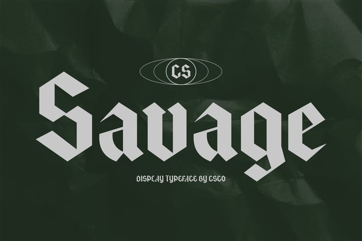 Savage – Gothic Font
