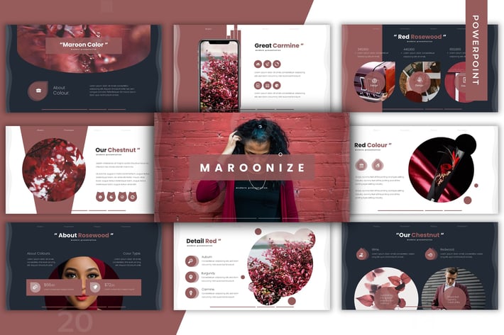 Maroonize - Powerpoint Template