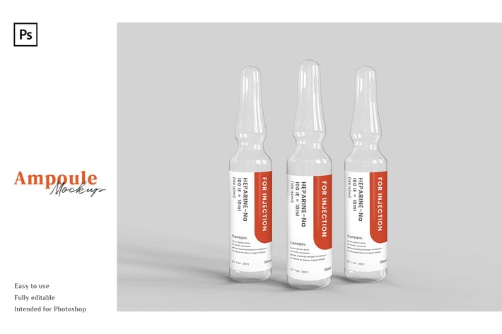 Ampoule  Mockup