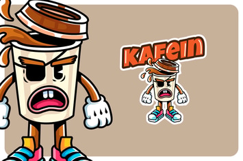 cafein - Mascot & Esport Logo