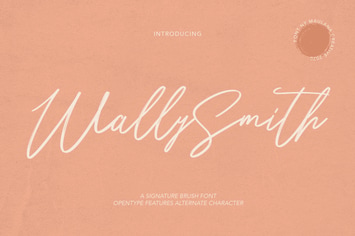Wally Smith Signature Brush Font