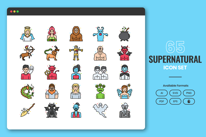 Halloween and Supernatural Icons