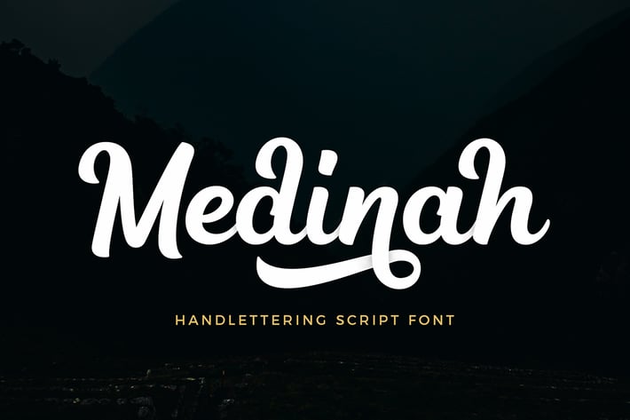 Medinah Script Font