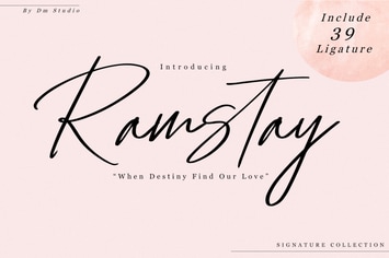 Ramstay - Signature Font