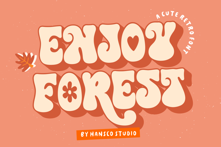 Enjoy Forest - Cute Retro Font