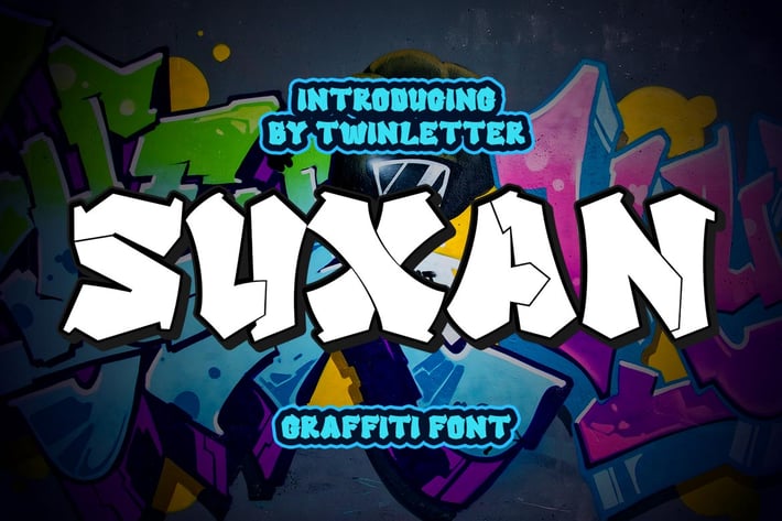 SUXAN - Display Graffiti Style Font