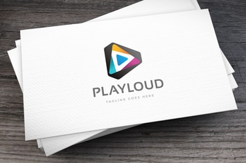 Play Loud Logo Template