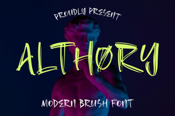 Althory Modern Brush Font