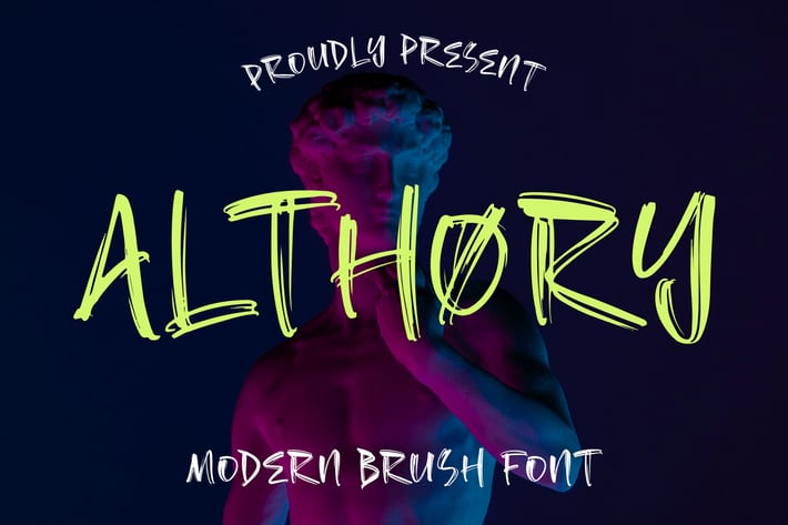 Althory Modern Brush Font
