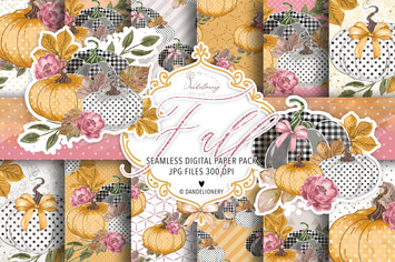 Fall digital paper pack