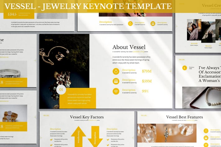Vessel - Jewelry Keynote Template