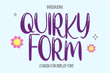 Quirky Form - Brush Fun Display