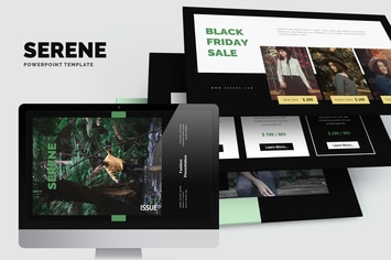 Serene : Nature Fashion Style Lookbook Powerpoint