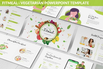 Fitmeal - Vegetarian Powerpoint Template