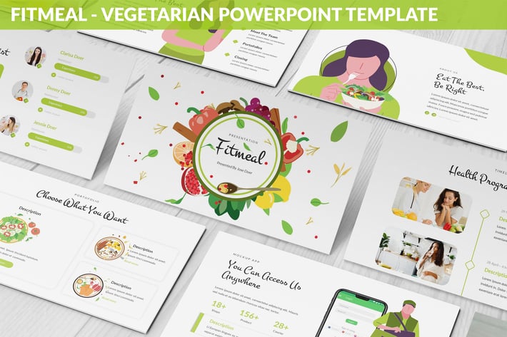 Fitmeal - Vegetarian Powerpoint Template