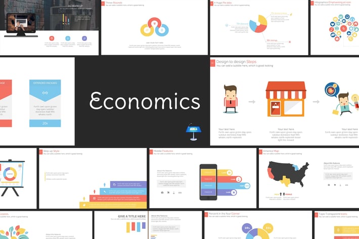 Economics Pro Keynote Presentation Template