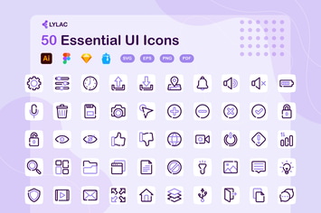 Lylac - Essential UI Icons