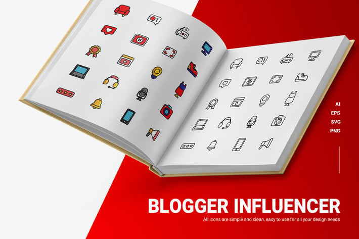 Blogger Influencer - Icons
