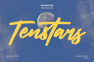 Tenstars Bold Script Font