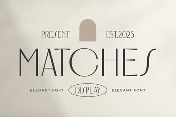 Matches - Elegant Font