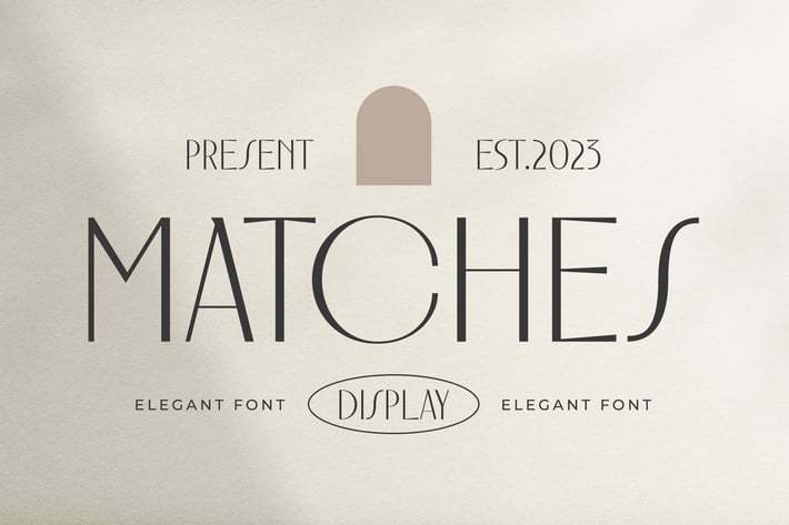 Matches - Elegant Font