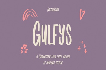 Gulfys Handwritten Font Extra Doodles