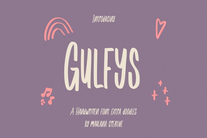 Gulfys Handwritten Font Extra Doodles