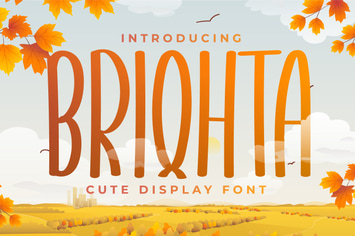 Briqhta - Display Handwriting Font