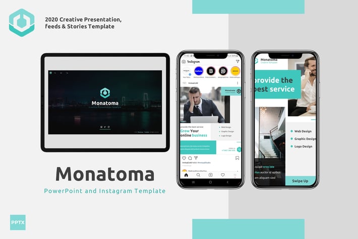 Monatoma - Powerpoint & Instagram Template