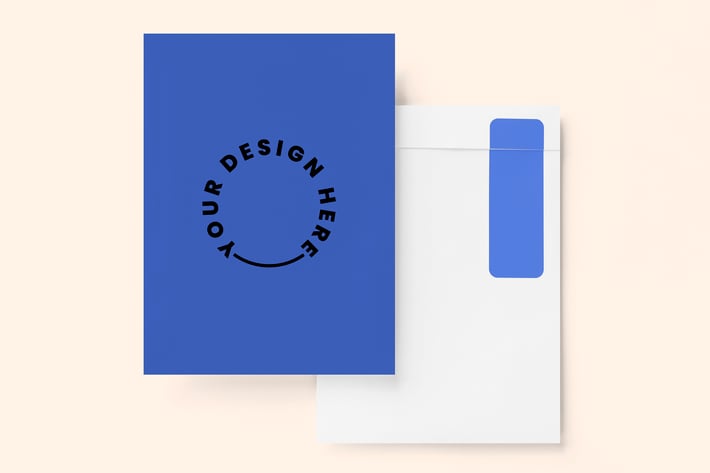 Business document and envelope mockup