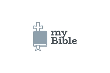 Cross and Bible Logo Template