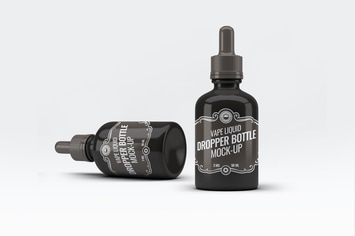 Vape Liquid Dropper Bottle Mock-Up