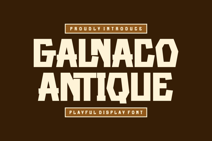 Galnaco Antique - Modern Sans Font