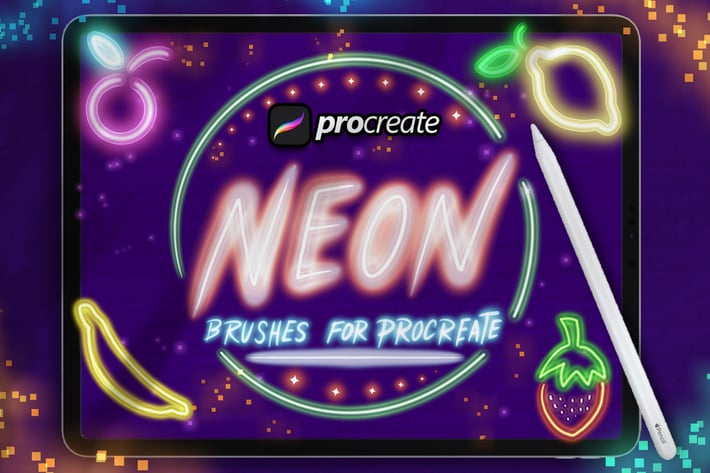 Dans Neon Light Brush Procreate