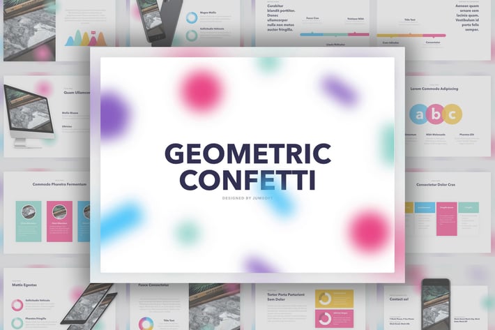 Geometric Confetti PowerPoint Template