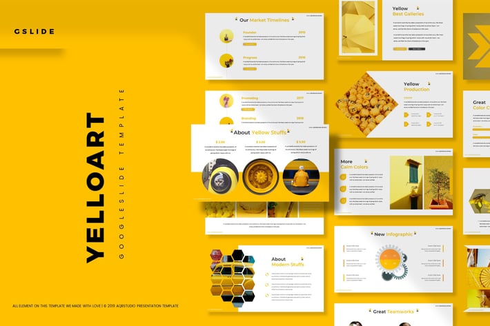 Yelloart - Google Slides Template