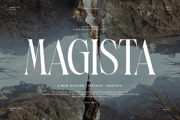 Magista Modern Elegant Vintage Serif Font Typeface
