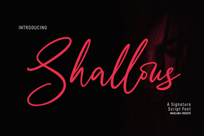 Shallous Script Font