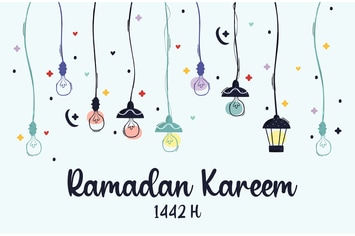 Ramadan Kareem Greeting Background Illustration